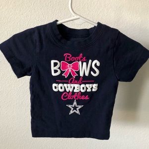 6M Dallas Cowboys Baby Girls T-Shirt